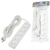 Миниатюра фото удлинитель uniel ultra 5гн х 5м б/з s-cu5-5 white ul-00009991 | 220svet.ru