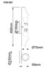 Миниатюра фото бра garda decor 91gh-0021 | 220svet.ru