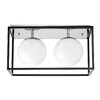 Миниатюра фото потолочная люстра lumina deco maldini ldc 8060-2 chr+bk | 220svet.ru