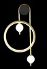 Миниатюра фото бра crystal lux rodrigo ap20w led black/gold | 220svet.ru