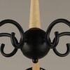 Миниатюра фото потолочная люстра reluce 04886-0.3-05 bk+wood | 220svet.ru