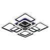 Миниатюра фото потолочная светодиодная люстра profit light 8075/4+4 grp | 220svet.ru
