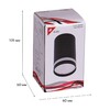 Миниатюра фото потолочный светильник reluce 16001-9.5-001ld gu10 bk | 220svet.ru