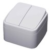 Миниатюра фото выключатель двухклавишный feron stekker basic psw104220 39032 | 220svet.ru