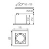 Миниатюра фото точечный светильник kanlux mateo es dlp-150-w 32931 | 220svet.ru