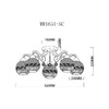 Миниатюра фото потолочная люстра myfar mr1651-5c | 220svet.ru
