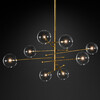 Миниатюра фото люстра globe mobile 8 brass delight collection | 220svet.ru