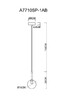Миниатюра фото подвесной светильник arte lamp cameron a7710sp-1ab | 220svet.ru