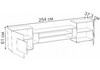 Миниатюра фото тв-тумба woodville лисмор белый / черный глянец 563526 | 220svet.ru