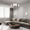 Миниатюра фото подвесная люстра eurosvet abbey 60164/10 никель smart | 220svet.ru