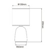 Миниатюра фото настольная лампа uniel uml-b305 e14 white ul-00012419 | 220svet.ru