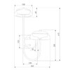 Миниатюра фото бра eurosvet fungo 50388/2 led черный | 220svet.ru