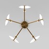 Миниатюра фото потолочная люстра eurosvet 60158/5 латунь | 220svet.ru