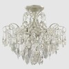 Миниатюра фото потолочная люстра crystal lux esmiralda pl4 silver | 220svet.ru