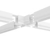 Миниатюра фото коннектор x-образный denkirs smart tr2114-wh | 220svet.ru