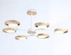 Миниатюра фото светодиодная люстра ambrella light comfort linetech fl51615 | 220svet.ru