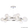 Миниатюра фото подвесная люстра crystal lux agata sp15 v2 chrome/transparente | 220svet.ru