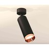 Миниатюра фото комплект накладного светильника ambrella light techno spot xm6343006 sbk/ppg черный песок/золото розовое полированное (a2210, c6343, n6135) | 220svet.ru