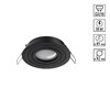 Миниатюра фото встраиваемый светильник поворотный novotech morus 371018 черный | 220svet.ru