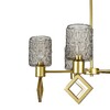 Миниатюра фото подвесная люстра indigo preda v13025/5r gold v000469 | 220svet.ru