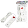 Миниатюра фото удлинитель uniel ultra 3гн х 3м б/з s-cu3-3b white ul-00009995 | 220svet.ru