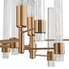 Миниатюра фото подвесная люстра indigo favara 11040/7p brass v000461 | 220svet.ru