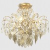 Миниатюра фото потолочная люстра crystal lux esmiralda pl4 gold | 220svet.ru