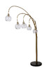 Миниатюра фото торшер garda decor grappolo 92el-yg21102-5f | 220svet.ru