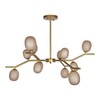 Миниатюра фото подвесная люстра loft it sakura 10212/12 gold | 220svet.ru
