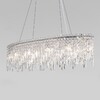 Миниатюра фото подвесная люстра eurosvet blitz 60159/10 хром/ прозрачный хрусталь strotskis smart | 220svet.ru