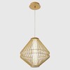 Миниатюра фото подвесной светильник crystal lux cuadra sp15w led gold | 220svet.ru