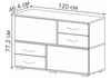 Миниатюра фото комод woodville дамар белый 563522 | 220svet.ru