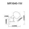 Миниатюра фото бра myfar diana mr1640-1w | 220svet.ru