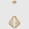 Миниатюра фото подвесной светильник crystal lux cuadra sp15w led gold | 220svet.ru