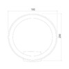 Миниатюра фото уличный настенный светодиодный светильник elektrostandard ring 1710 techno led серый a054932 | 220svet.ru
