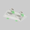 Миниатюра фото встраиваемый светильник crystal lux clt 068c2 wh | 220svet.ru