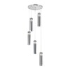 Миниатюра фото подвесная светодиодная люстра indigo rilucente 11061/5p chrome v000147l | 220svet.ru