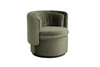 Миниатюра фото кресло поворотное велюр зеленый garda decor zw-06100 | 220svet.ru