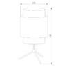 Миниатюра фото настольная лампа tk lighting 6565 white | 220svet.ru