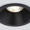 Миниатюра фото встраиваемый светодиодный светильник elektrostandard 15266/led 7w 3000k bk черный a063926 | 220svet.ru