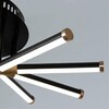 Миниатюра фото потолочная светодиодная люстра arte lamp fernando a2199pl-5bk | 220svet.ru