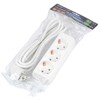 Миниатюра фото удлинитель uniel ultra 3гн х 2м с/з s-gcu3-2 white ul-00010000 | 220svet.ru