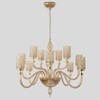 Миниатюра фото подвесная люстра crystal lux silvestro sp12 amber | 220svet.ru