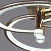 Миниатюра фото потолочная светодиодная люстра с пультом ду reluce 09253-0.3-4s champaign silver | 220svet.ru