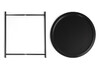Миниатюра фото журнальный стол woodville tray 47х51 black 15392 | 220svet.ru