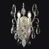 Миниатюра фото настенный светильник crystal lux esmiralda ap2 silver | 220svet.ru
