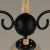Миниатюра фото потолочная люстра reluce 04886-0.3-03 bk+wood | 220svet.ru