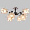 Миниатюра фото потолочная люстра imex md.4212-8-s-bk+ab | 220svet.ru