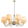 Миниатюра фото подвесная люстра arte lamp orlean a9310lm-8wg | 220svet.ru