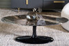 Миниатюра фото стол журнальный овальный garda decor 33fs-3076stol/zh | 220svet.ru